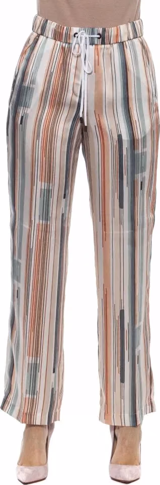 Peserico Multicolor Viscose Casual Pants