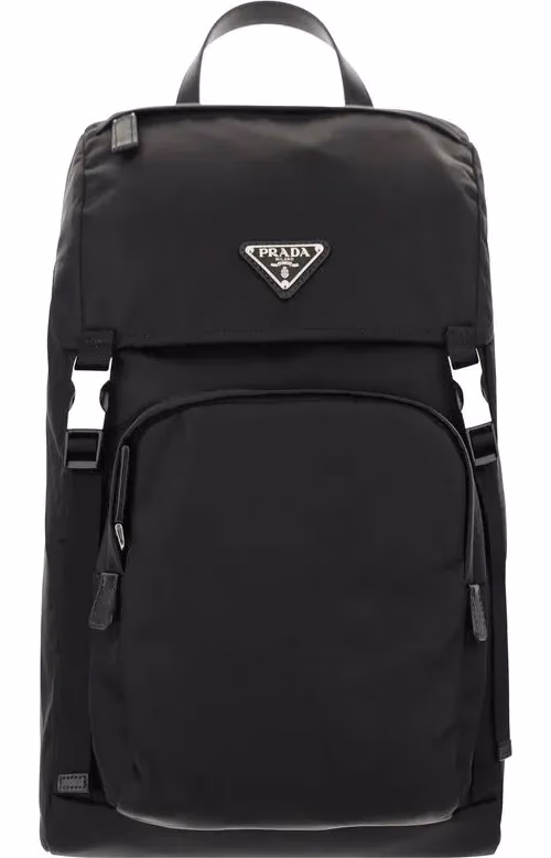 Prada Black Recycled Polyamide Backpack