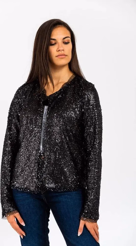 Gas Black Polyamide Blazer