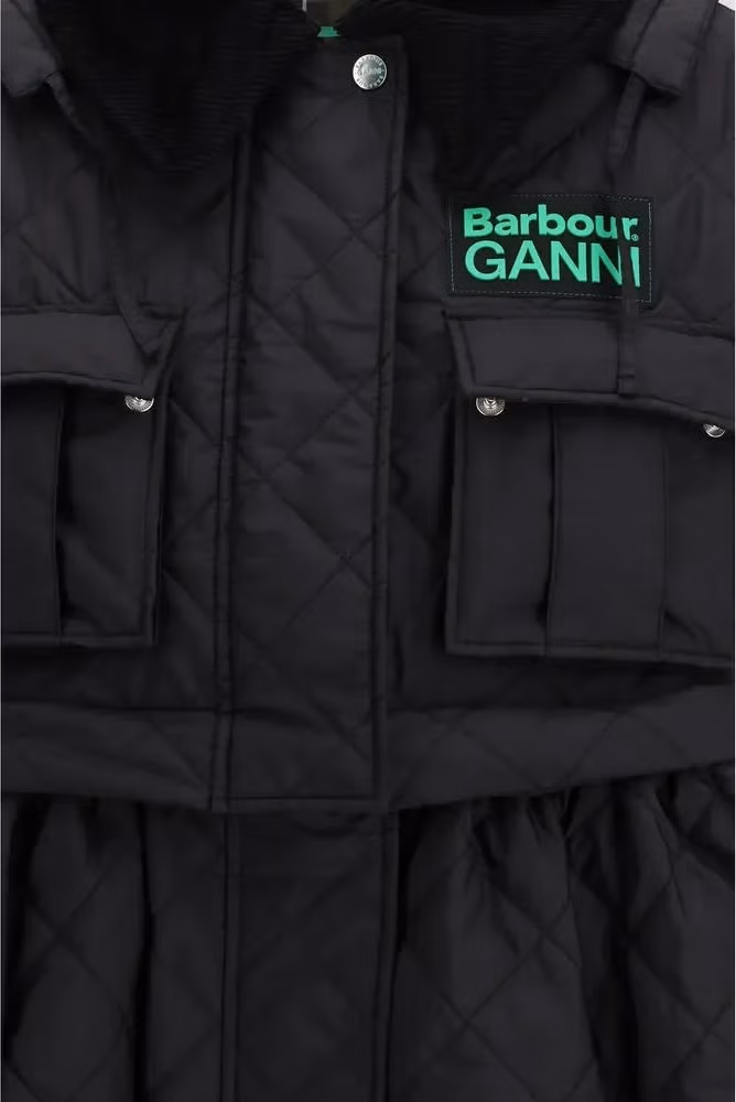 Barbour Black Polyester Coat