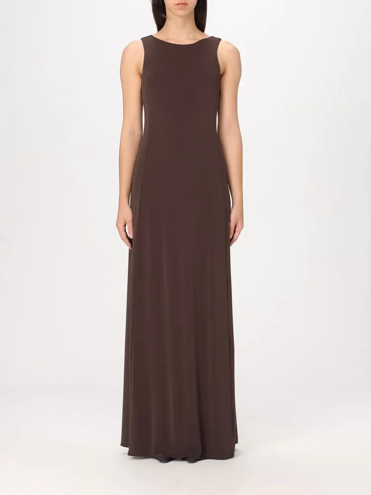 Max Mara Brown Jersey Casual Dress