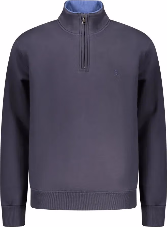 Coveri Moving Blue Cotton Men Sweatshirt