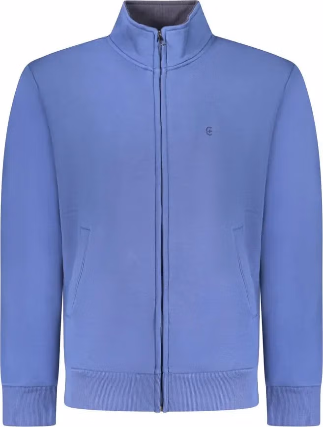 Coveri Moving Blu Cotton Men Sweatshirt