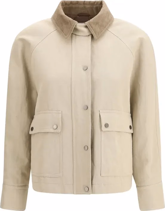 Brunello Cucinelli Beige Cotton Coat