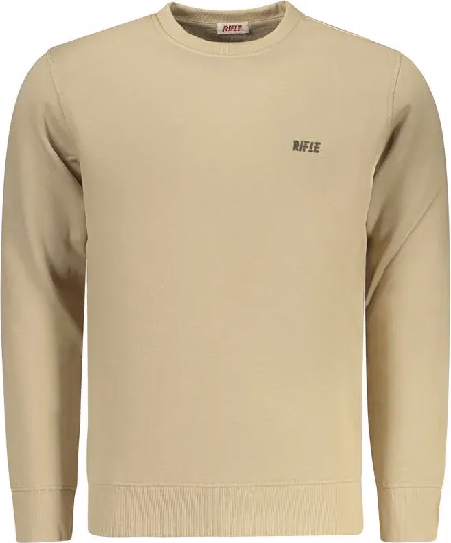 Rifle Beige Cotton Men Sweatshirt