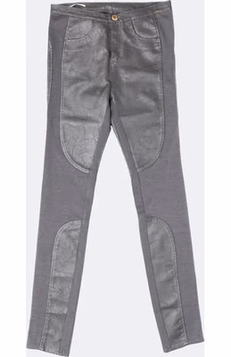 Gray Leather Pants