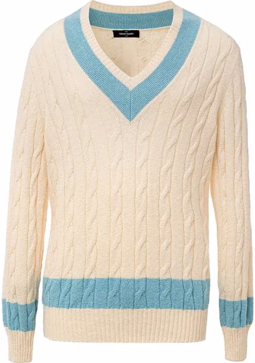 Gran Sasso White Cotton Sweatshirt
