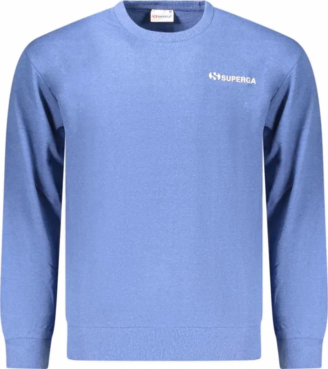 Superga Azzurro Cotton Men Sweatshirt