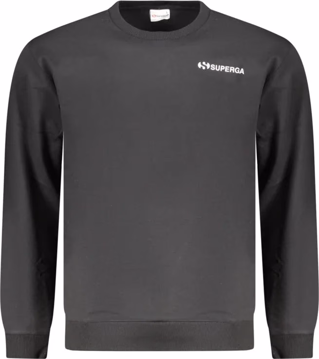 Superga Black Cotton Men's Sweatshirt