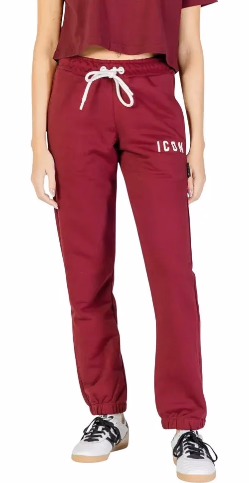 Icon Bordeaux Cotton Joggers (Workout Pants)