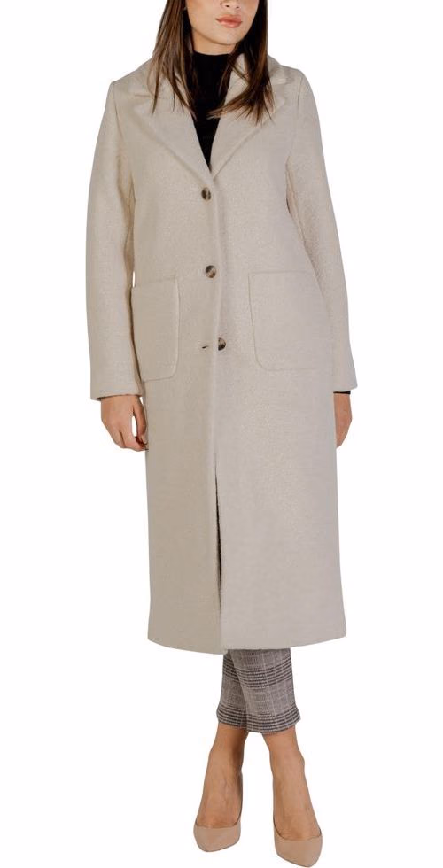ICHI Cream Wool Coat