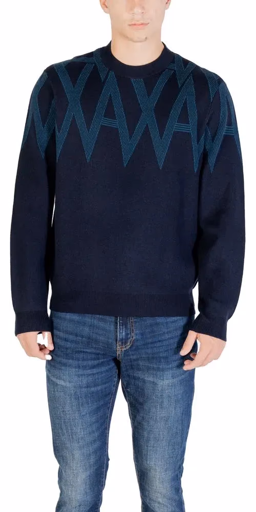 Armani Exchange Black Marabou Sweatshirt