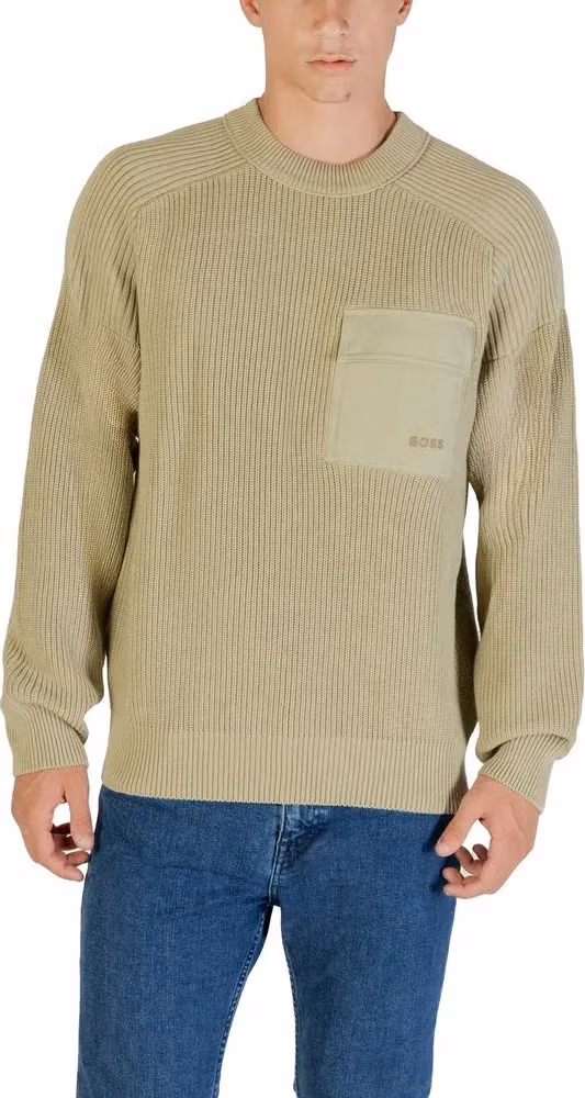 Hugo Boss Green Cotton Sweatshirt