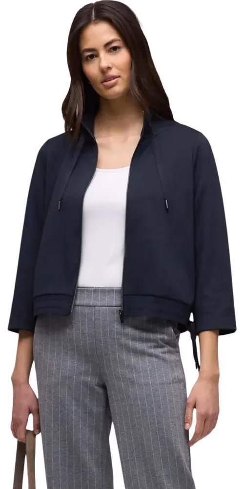 Street One Blue Polyester Sweatshirt