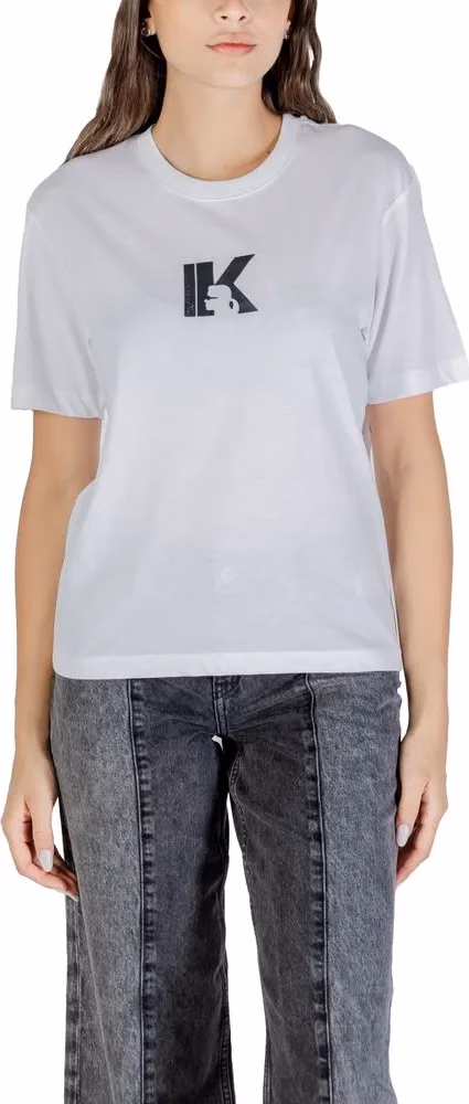 Karl Lagerfeld White Cotton T-Shirt