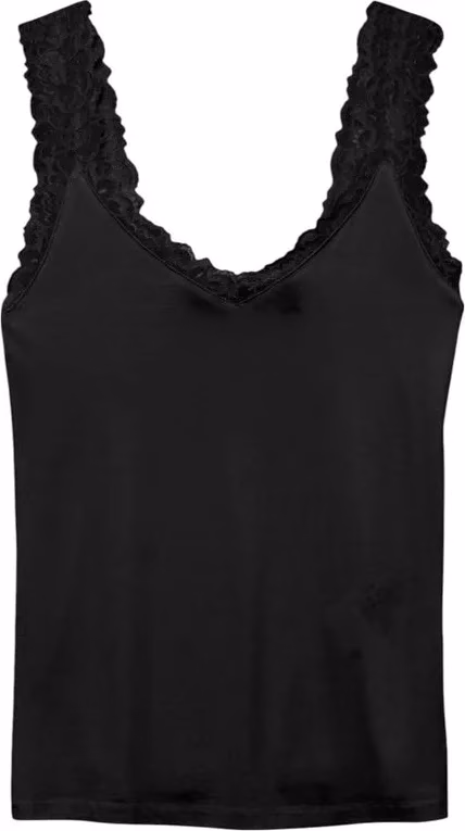 Vero Moda Black Viscose Tank Tops