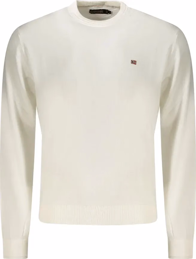 Napapijri White Cotton Men Shirt
