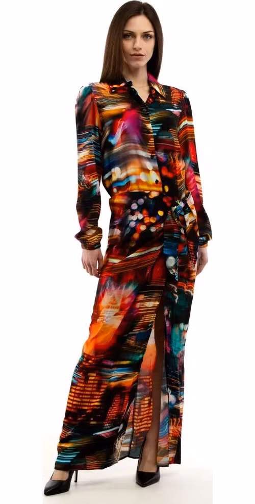 Moschino Multicolor Viscose Casual Dress