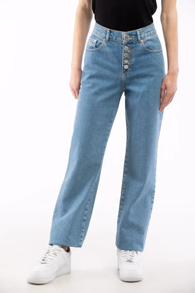 Moschino Multicolor Cotton Jeans Denim