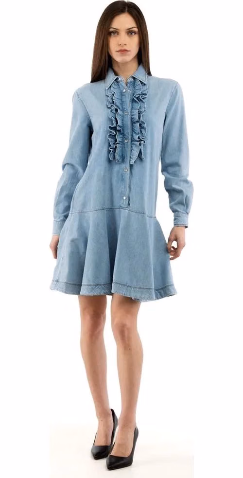 Moschino Multicolor Cotton Casual Dress