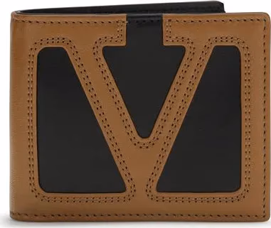 Valentino Garavani Black Calf Leather Bos Taurus Wallet