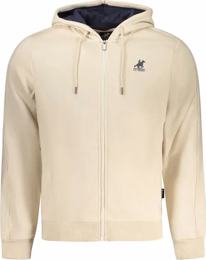 U.S. Grand Polo Beige Cotton Men Sweatshirt