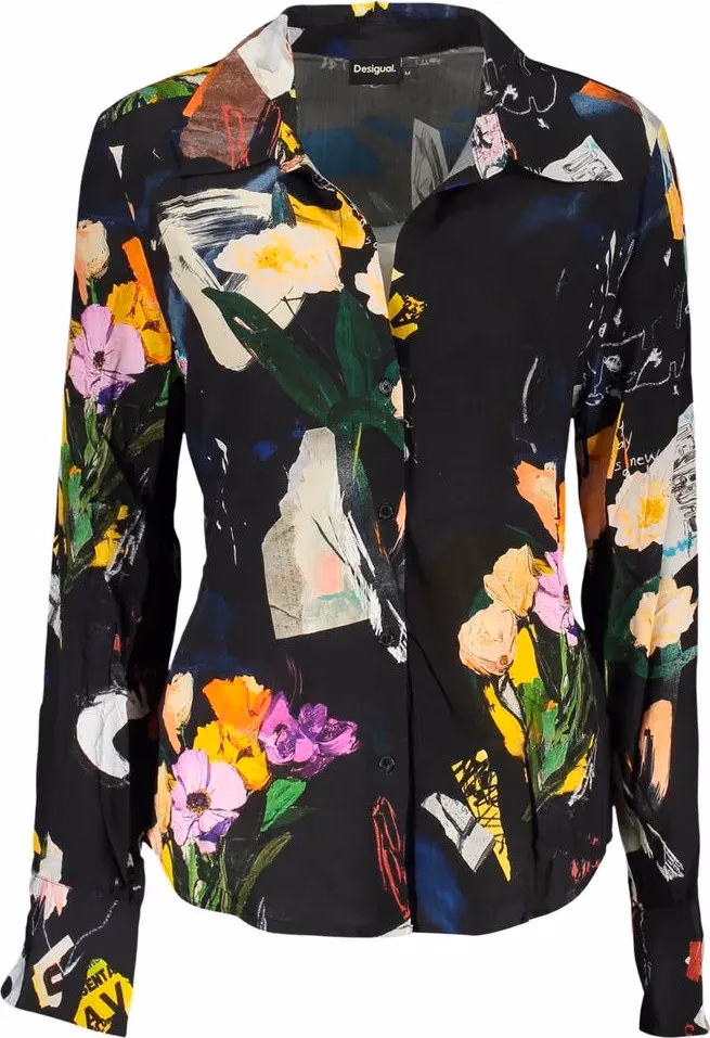 Desigual Nero Viscose Women Shirt