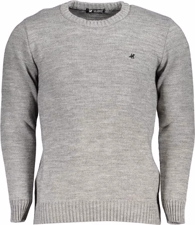 U.S. Grand Polo Grigio Acrylic Men Sweater