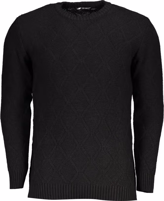 U.S. Grand Polo Black Acrylic Men's Sweater