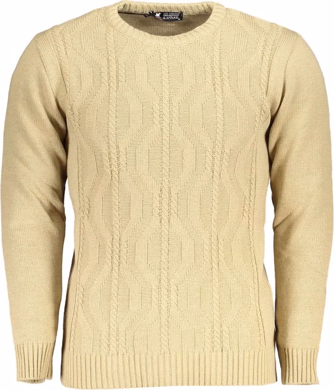 U.S. Grand Polo Beige Acrylic Men Sweater