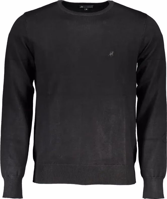 U.S. Grand Polo Black Viscosa Mens Sweater