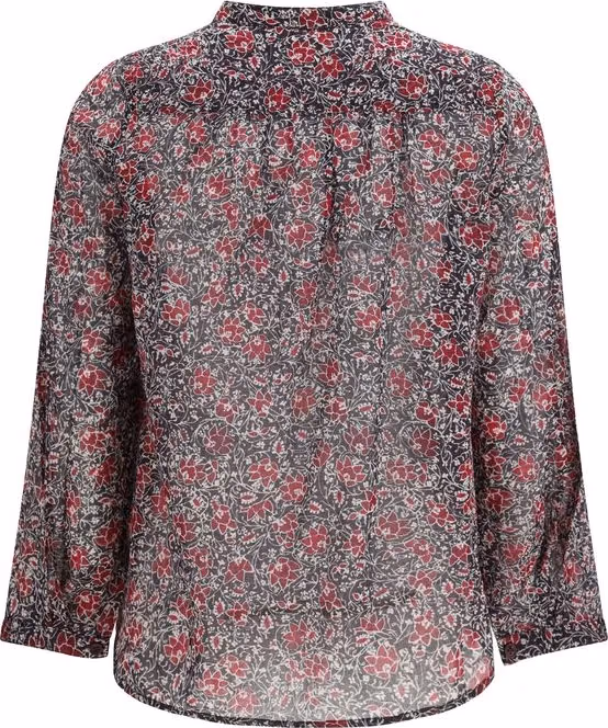 Isabel Marant Étoile Purple Cotton Pattern Shirt