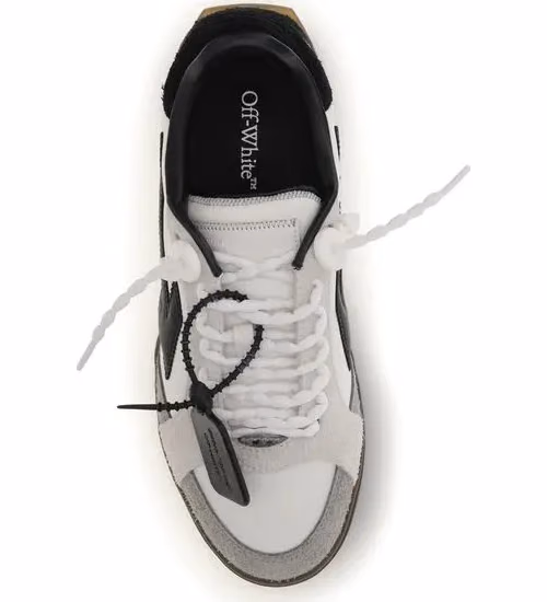 Off-White Multicolor Calf Leather Bos Taurus Low Top Sneakers