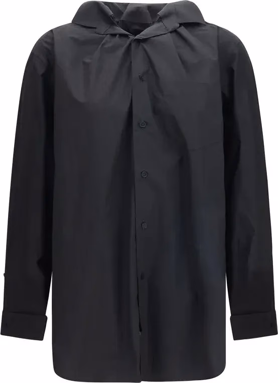 ALAINPAUL Black Cotton Shirt