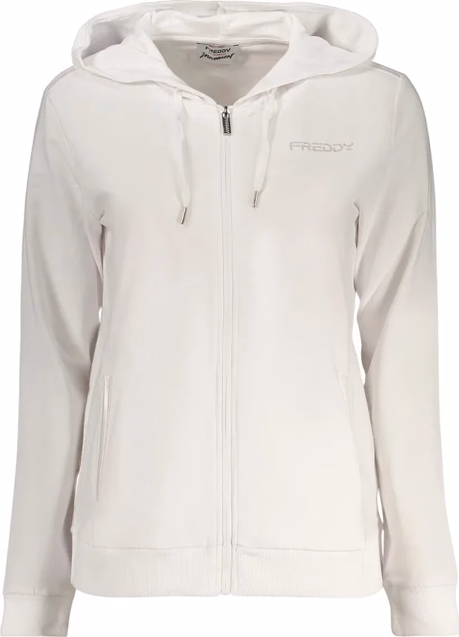 Freddy White Cotton Women's Hoodie