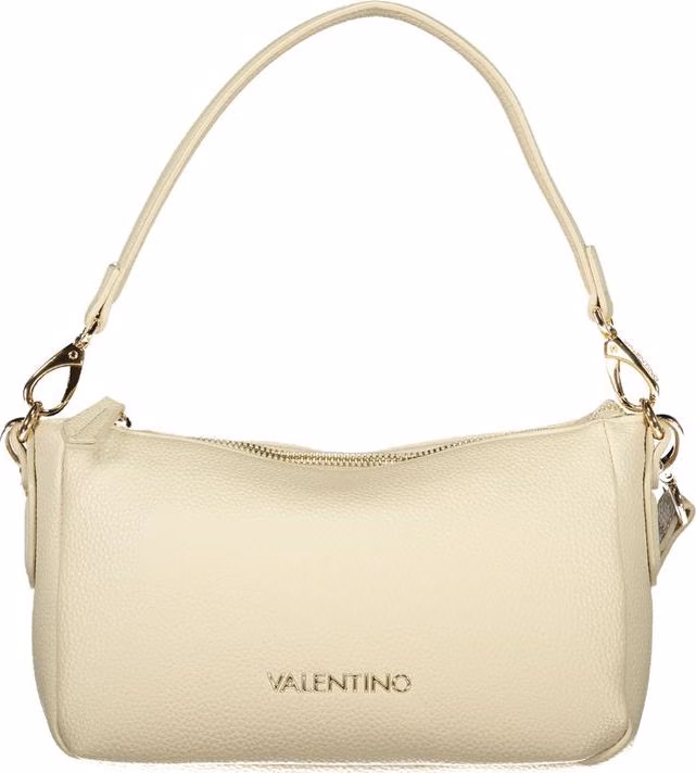 Mario Valentino Beige Polyurethane Women's Bag with Shoulder Strap