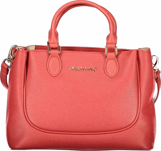 Mario Valentino Rosso Poliuretano Donna Bag With Handles and Protective Features