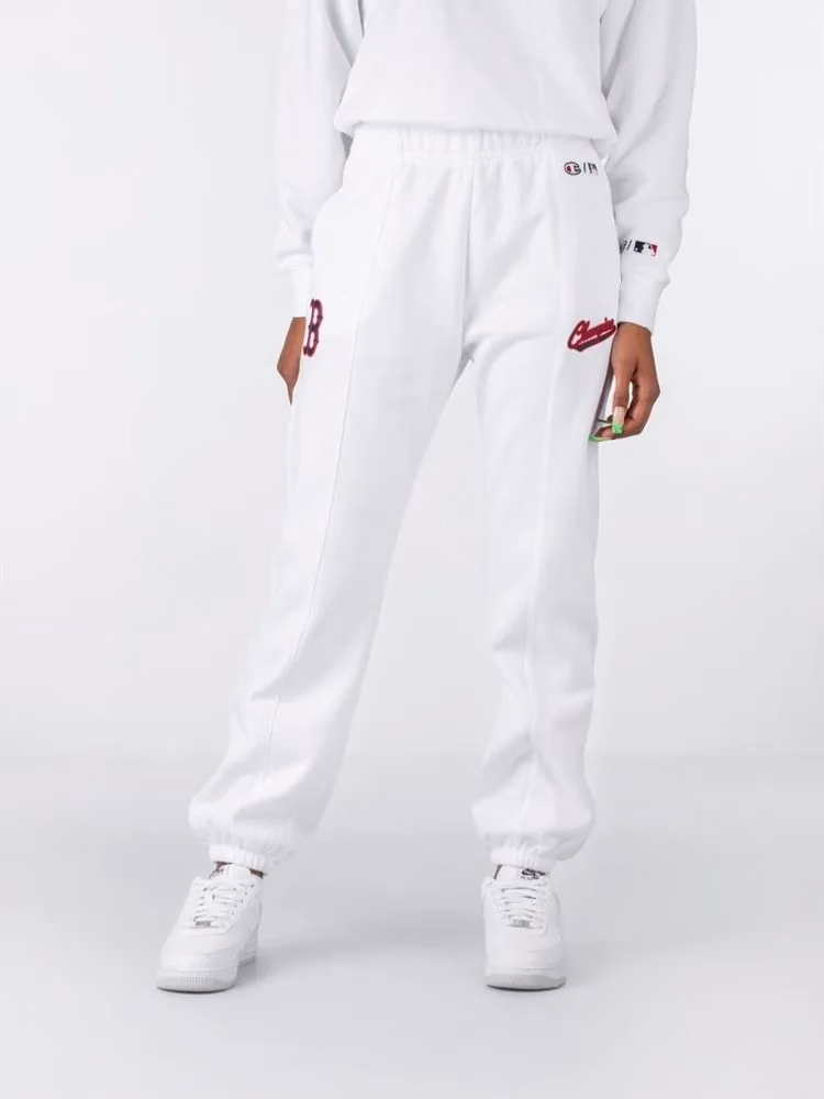 Champion White Cotton Joggers (Workout Pants)