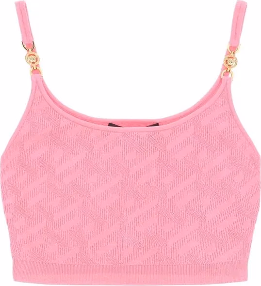 Versace Multicolor Elastane Tank Tops