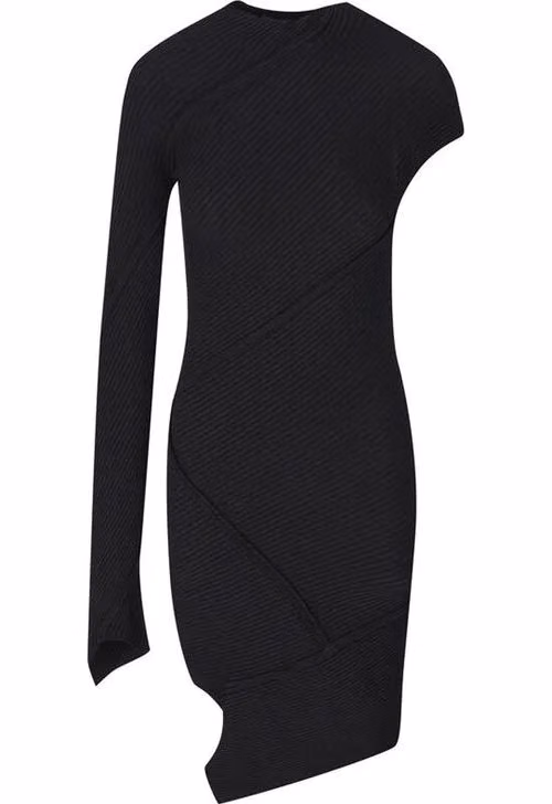 Balenciaga Black Polyester Cocktail Dress