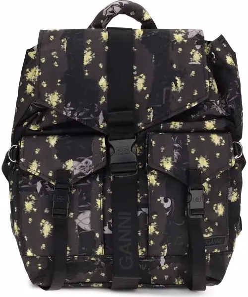 Ganni Multicolor Recycled Polyamide Backpack