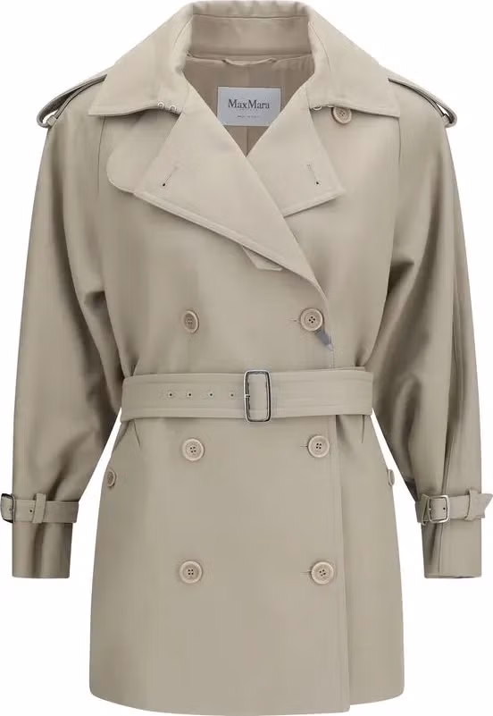 Max Mara Beige Cotton Trench Coat