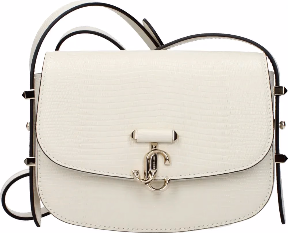 Jimmy Choo White Leather Shoulder Bag