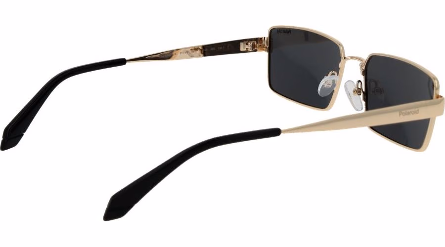 Polaroid Gold Metal Sunglasses