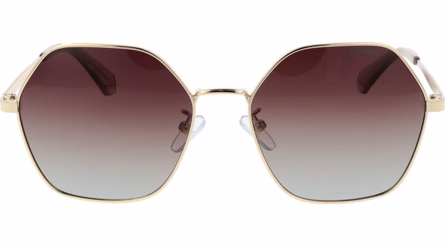 Polaroid Gold Metal Sunglasses