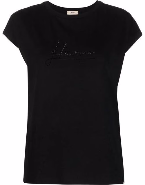 Herno Black Cotton T-Shirt