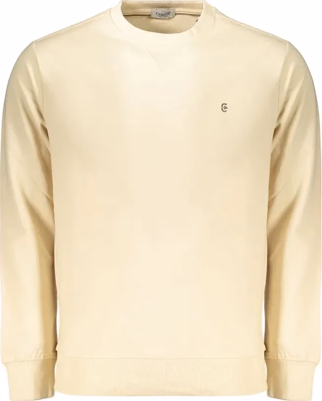 Coveri Moving Beige Cotton Men's Sweatshirt