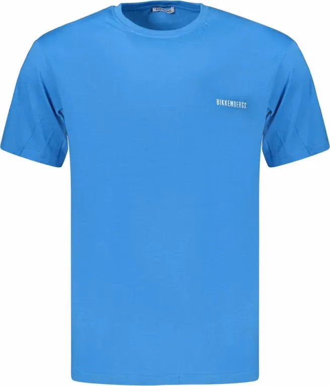 Bikkembergs Azzurro Cotton Men's T-Shirt