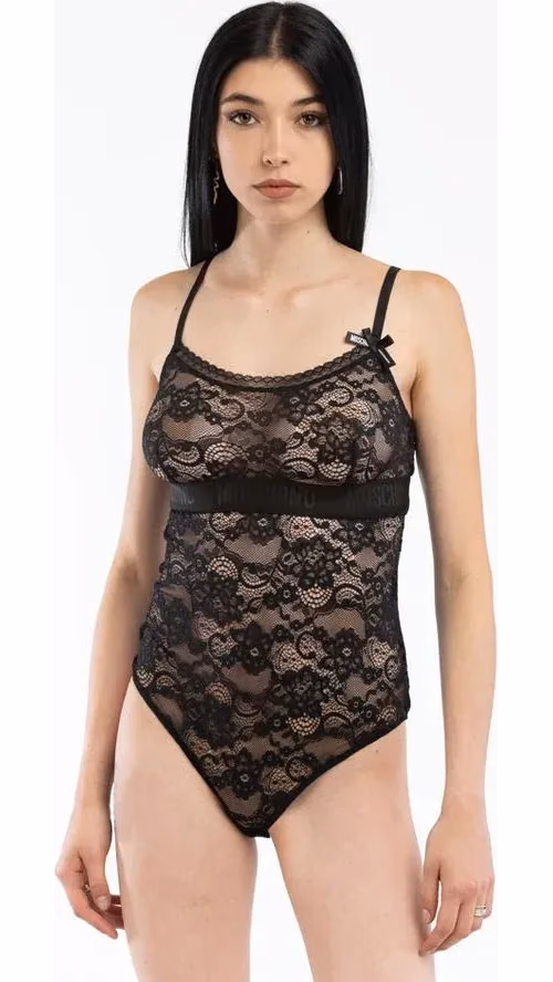 Moschino Black Polyamide Bodysuit