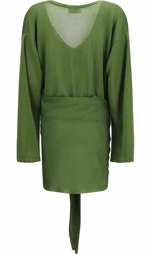 The Attico Bicolor Viscose Casual Dress